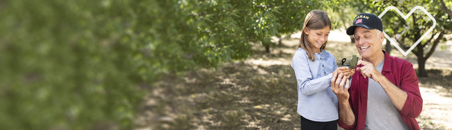 Veteran with granddaughter